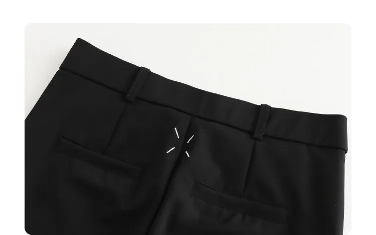 CHIC VEN Fashion Women Pants New High Waist Casual Female Trousers Black Flared Ankle-Length Bottom Pant Spring Autumn 2026