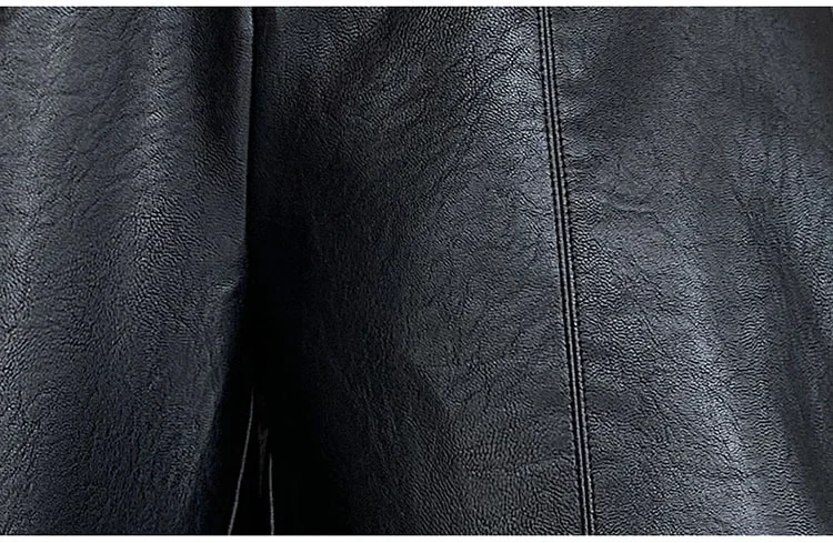 Autumn Winter Women's Leather Trousers High Waist Loose black Brown Straight Leg Pants Classic pu Faux Leather Pants for Women