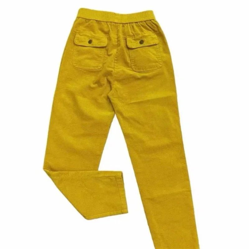 2026 New Korean Autumn Winter Corduroy Harem Pants Women Elastic High Waist Loose Solid Color Casual All-Match Female Trousers