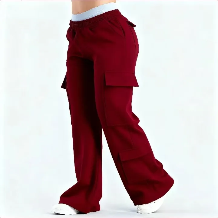 Women New Casual Sweatpants Jogger Straight Trousers Trendy Sports Cargo Pants Woman Multiple Pockets Cargo Pants Tracksuit