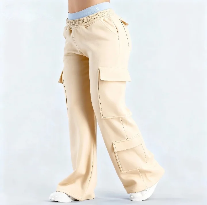 Women New Casual Sweatpants Jogger Straight Trousers Trendy Sports Cargo Pants Woman Multiple Pockets Cargo Pants Tracksuit