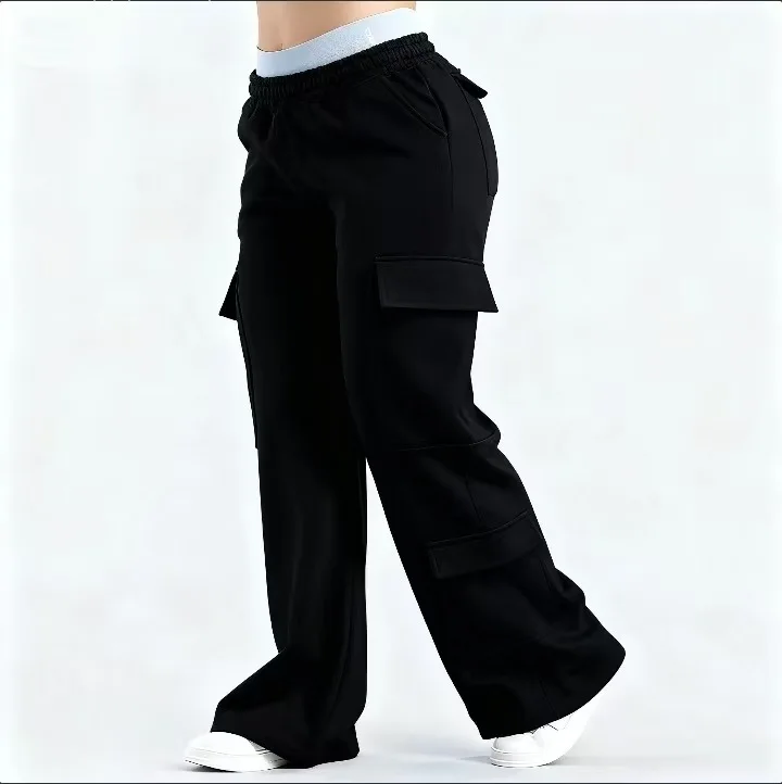 Women New Casual Sweatpants Jogger Straight Trousers Trendy Sports Cargo Pants Woman Multiple Pockets Cargo Pants Tracksuit