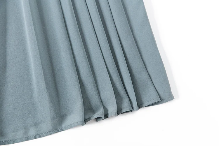 Pleated Chiffon Skirt Pants Thin Casual Women High Waist Wide Leg Pantalones Mujer Korean Fashion Harajuku Ropa Baggy Trousers