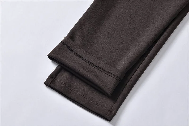 Mother Straight Pants Middle Aged Female Stretch Trousers Autumn Winter Thicken Elastic Waist Women Casual Pantalones 6antalones