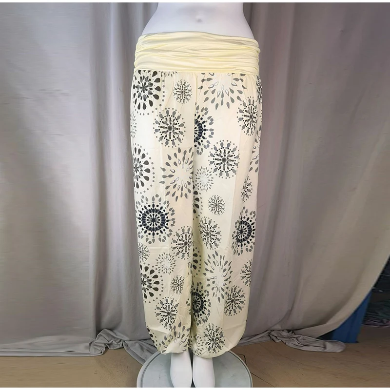 Women Camouflage Cargo Long Pants High Waist Wide Leg Drawstring Hem Baggy Trousers 2026 Autumn Casual Chic Vintage Streetwear