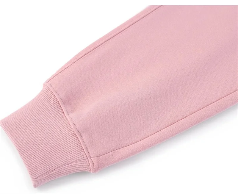 Casual Trousers Women's 100% Cotton Straight Pants Pink Sweatpants Loose Female Drawstring Bundle Foot Harem Pants Spring Autumn