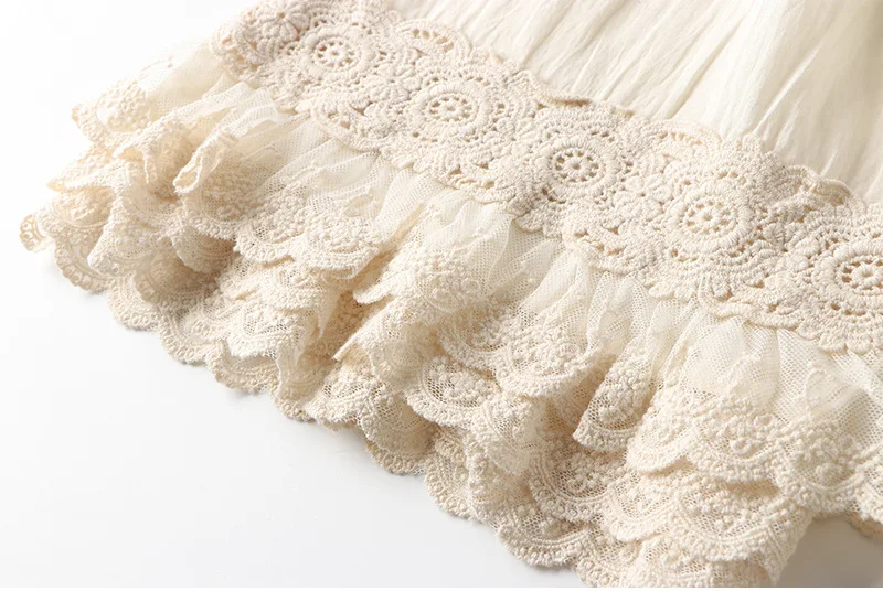 Spring Summer Fashion Home Wear Pants Women's Korean Style Elastic Waist Lace Embroidery Sweet Fresh Ankle Length Trouser Female
