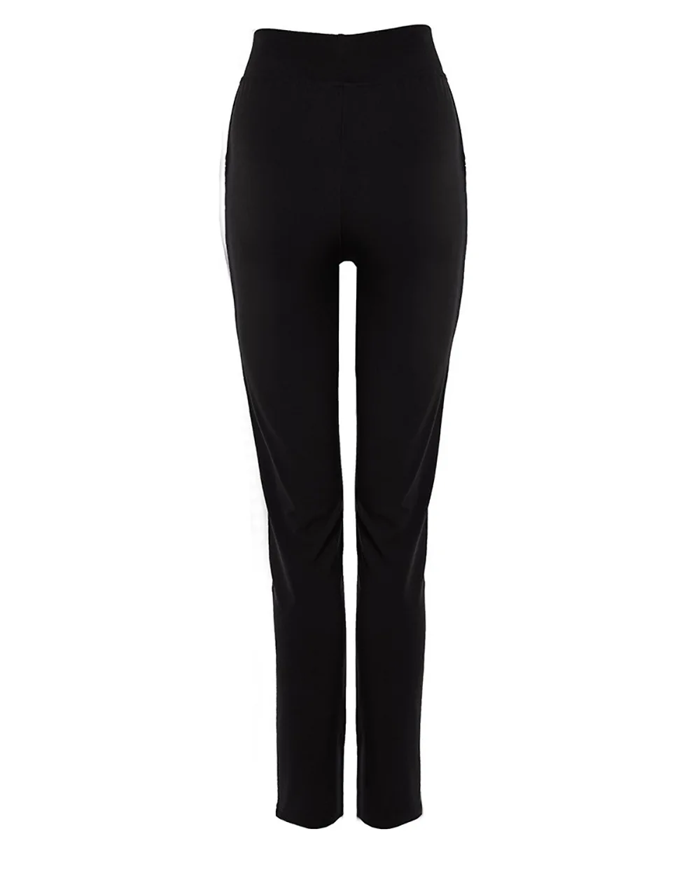Pantalon Femme Women's Black Spliced trousers Women's Slim Sexy Casual Pants Roupas De Inverno Feminina Mulher Pantaloni Donna
