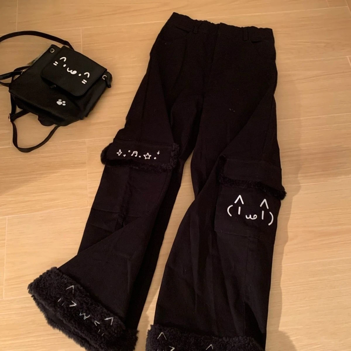 Japanese Kawaii Pants Full Length Women Cartoon Pattern Casual Sweet Harajuku Y2K Aesthetic Subculture Spring Cute Pants 2026