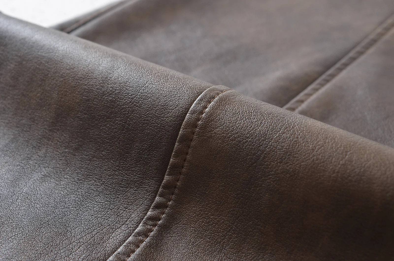 American Retro Washing Color Brown Wide Leg PU Leather Pants Woman High Waist Loose Long Straight Trousers Casual Bottom