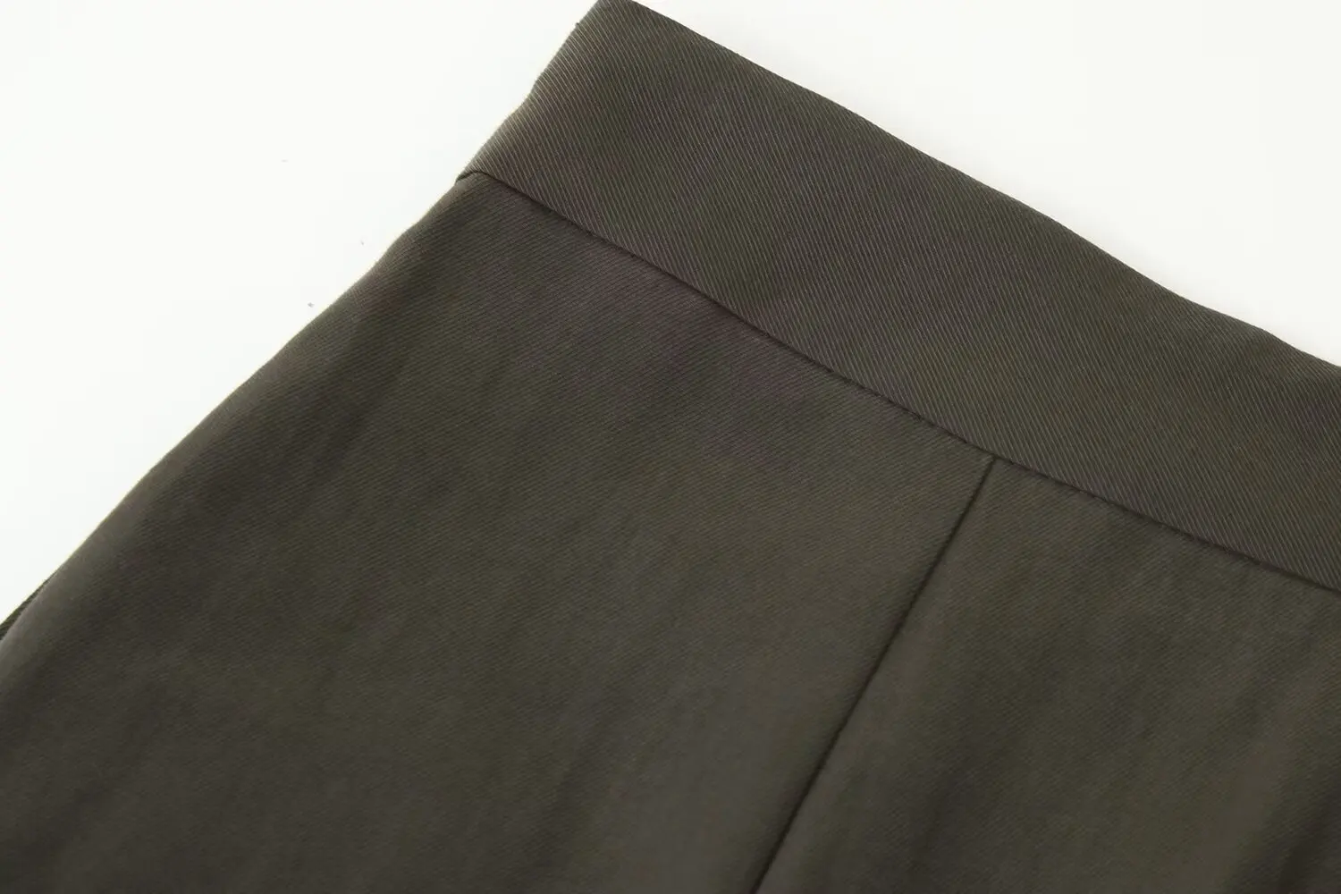 BSAY Pleated Pants for Women Fashion Autumn Winter New Solid Color Chic Female Elastic High Waist Wide Leg Trousers Mujer