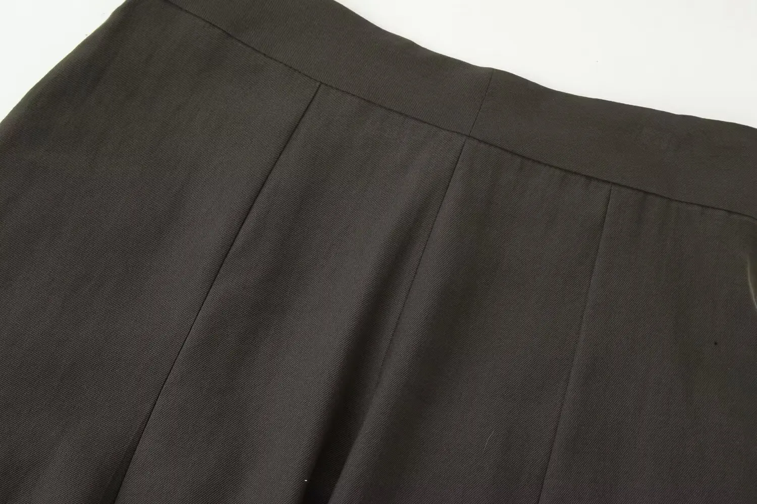 BSAY Pleated Pants for Women Fashion Autumn Winter New Solid Color Chic Female Elastic High Waist Wide Leg Trousers Mujer
