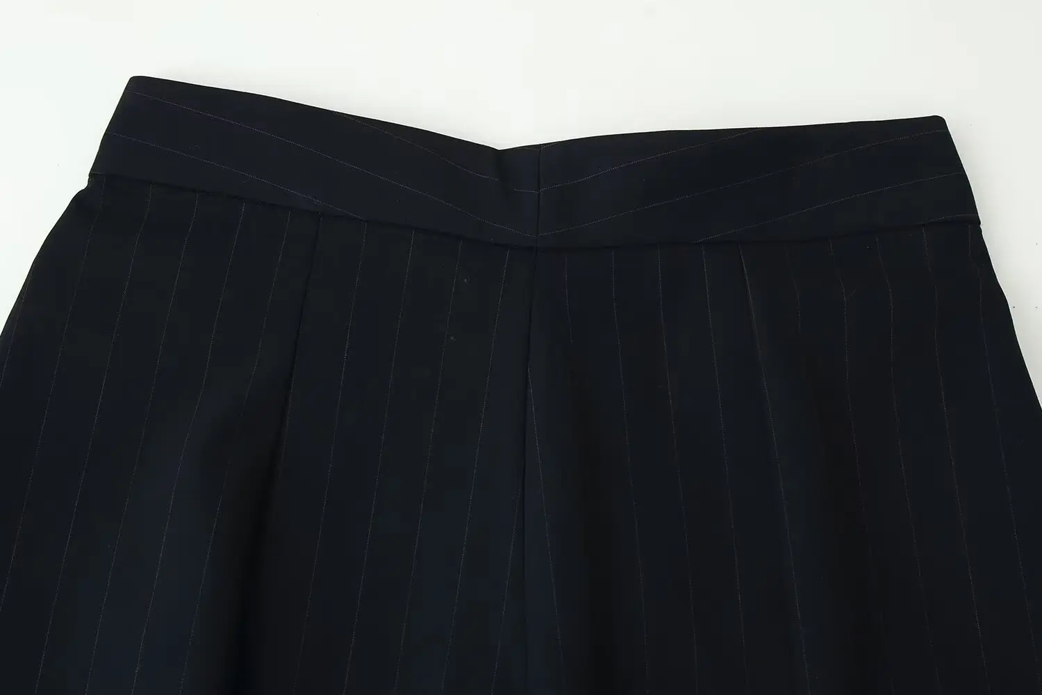 BSAY Pleated Pants for Women Fashion Autumn Winter New Solid Color Chic Female Elastic High Waist Wide Leg Trousers Mujer