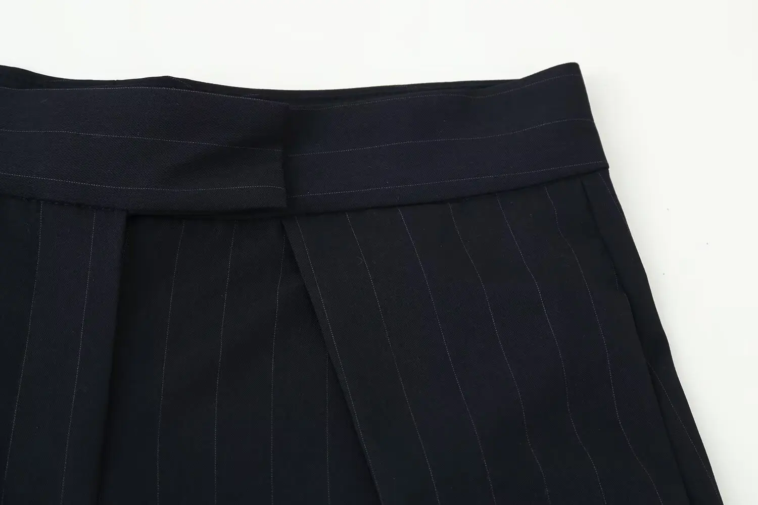 BSAY Pleated Pants for Women Fashion Autumn Winter New Solid Color Chic Female Elastic High Waist Wide Leg Trousers Mujer