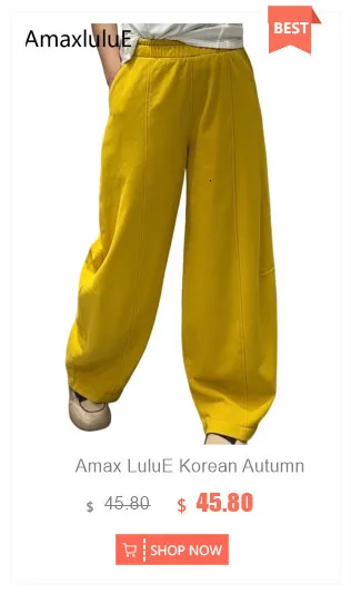 Amax LuluE Designer Womens Autumn Fashion Corduroy Harem Pants 2025 Ladies Leisure Vintage Elastic Waist Solid Fitness Trousers