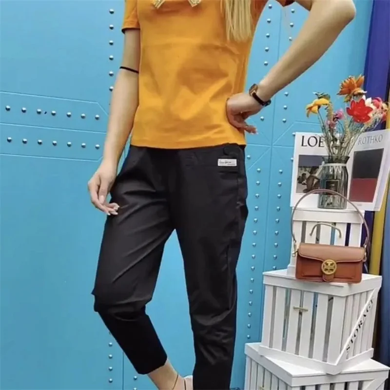 Korean New Fashion Thin Cotton And linen Harun Pants Women Spring Summer  High Waist  All-Match Casual Pants Female Trousers