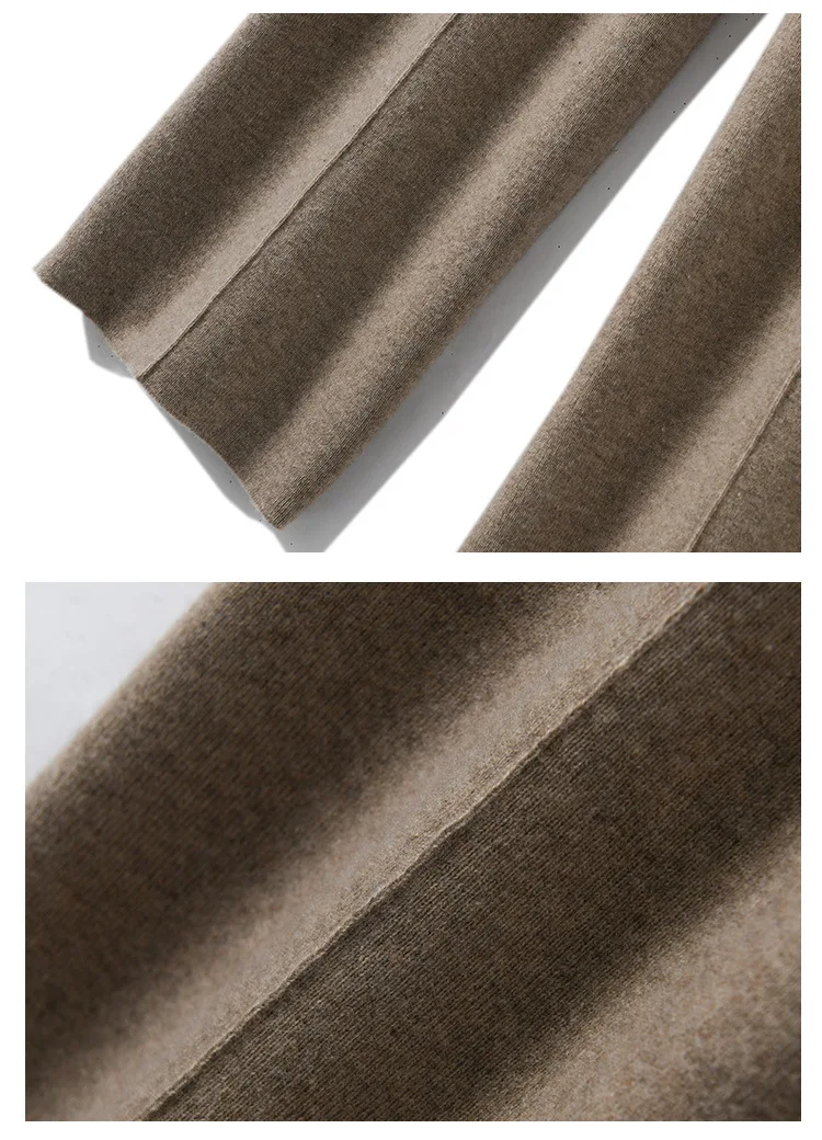 Light Luxury Cashmere Knit Wide Leg Pants Autumn and Winter Women's Fashion Loose Fit Plush Simple Casual Woolen Knit  Pants