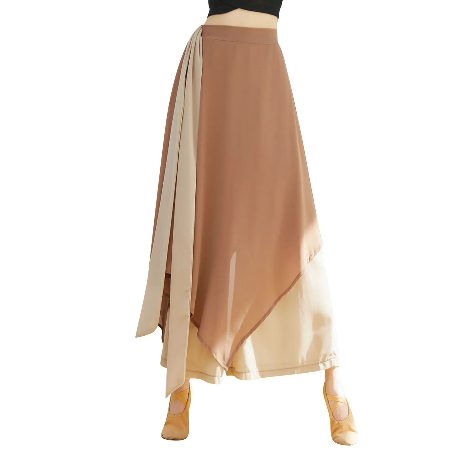 Women Casual Palazzo Pants Classical Dance Trousers Wide Legged Long Pants Gymnastics Practice Skirt Pants For Women Pantalones