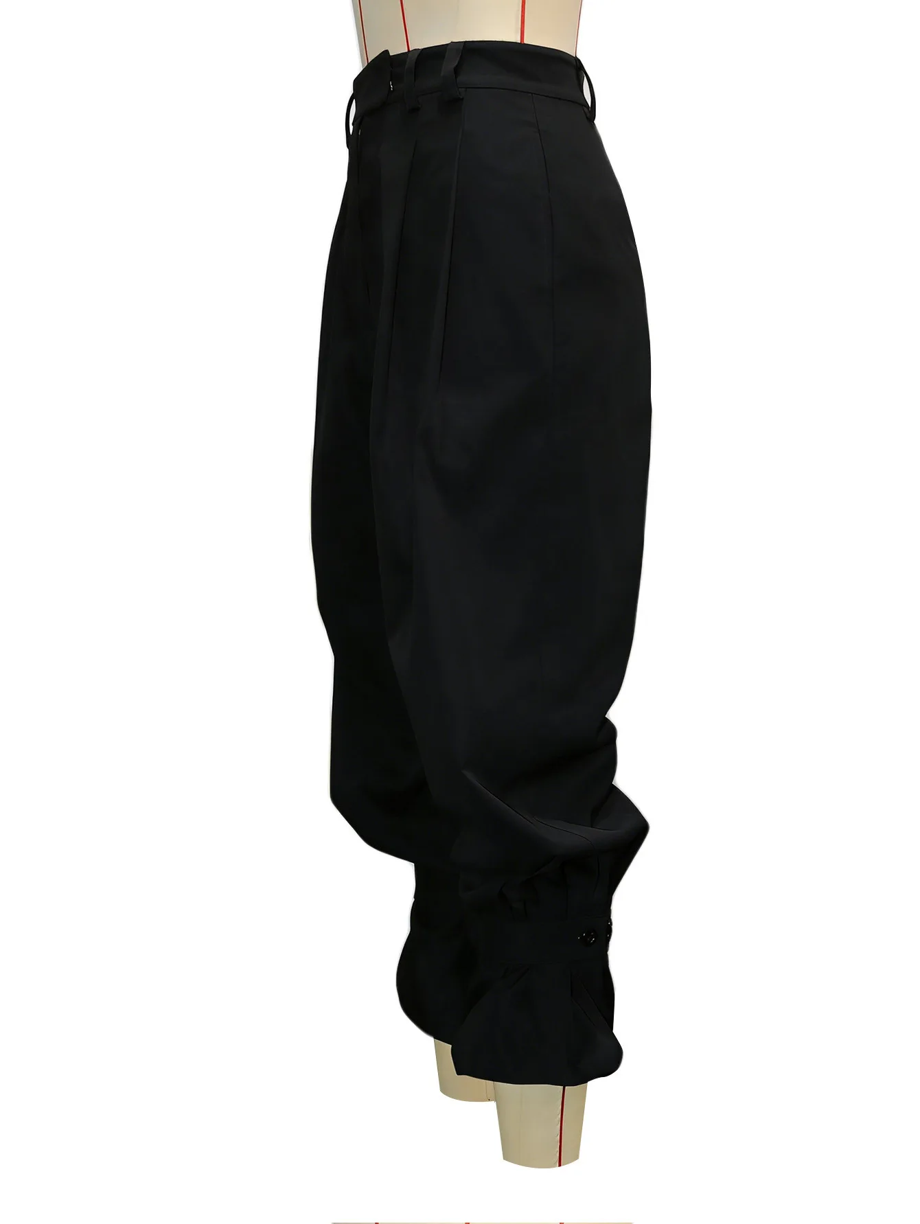 CM.YAYA Women Ruched Straight Wide Leg Pants Fashion 2026 Summer Street INS Casual Party OL Work Jogger Safari Trousers