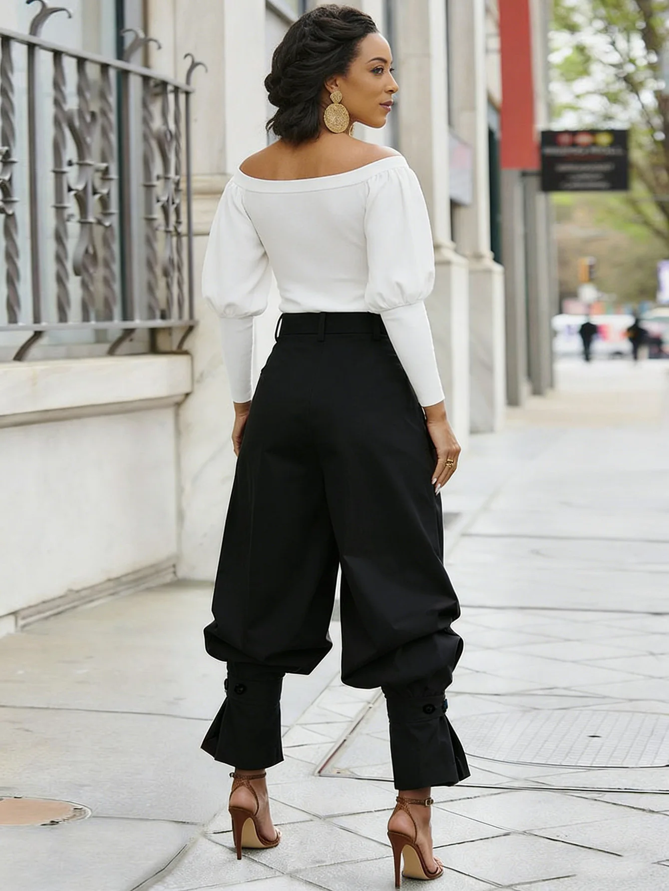 CM.YAYA Women Ruched Straight Wide Leg Pants Fashion 2026 Summer Street INS Casual Party OL Work Jogger Safari Trousers