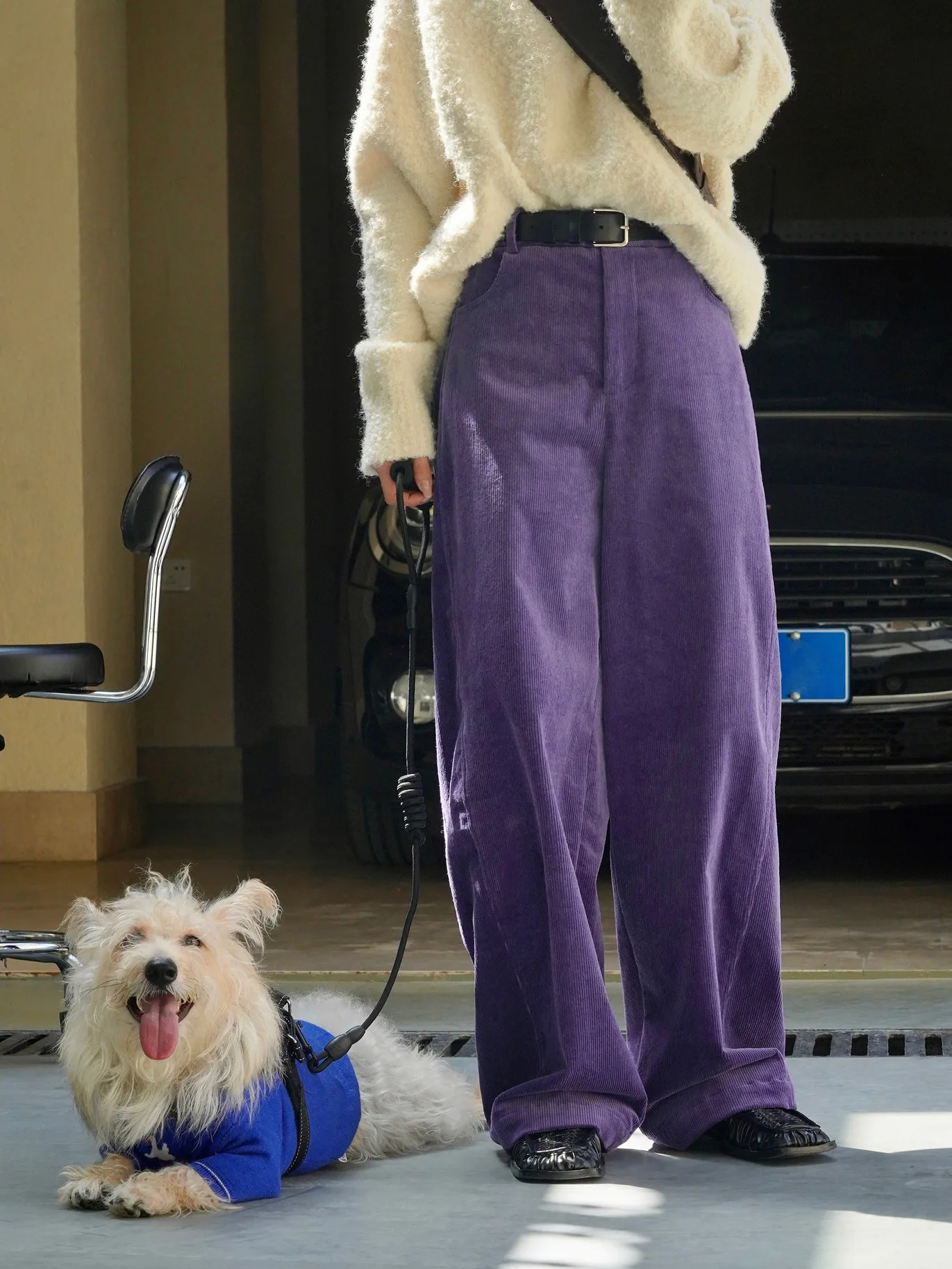 2026 Women Autumn High Waist Wide Leg Corduroy Pants 97% Cotton Fashion Clothes Pants Female Long Trousers