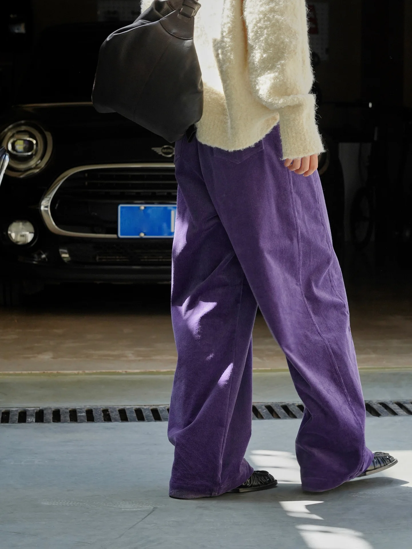 2026 Women Autumn High Waist Wide Leg Corduroy Pants 97% Cotton Fashion Clothes Pants Female Long Trousers