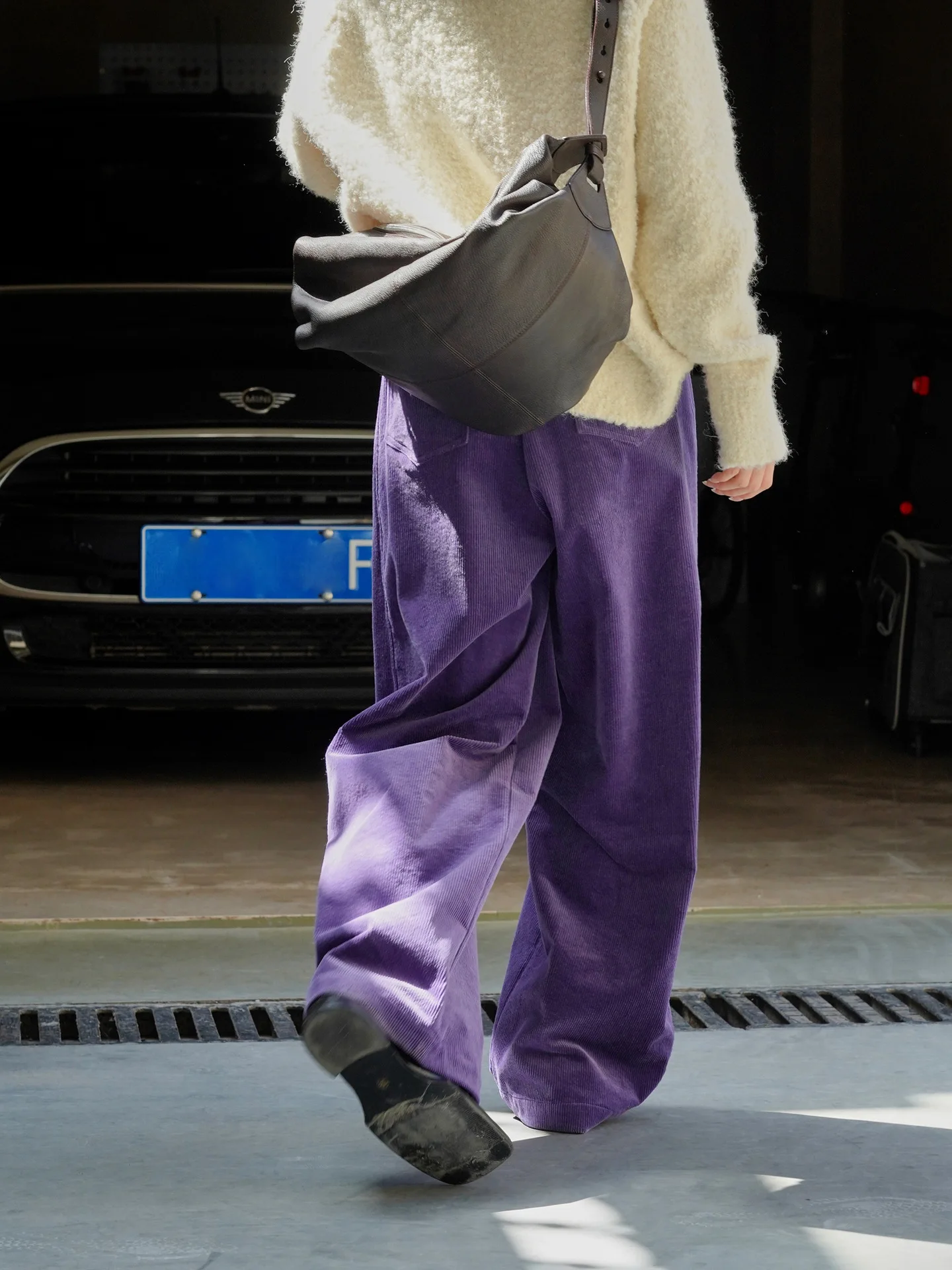 2026 Women Autumn High Waist Wide Leg Corduroy Pants 97% Cotton Fashion Clothes Pants Female Long Trousers