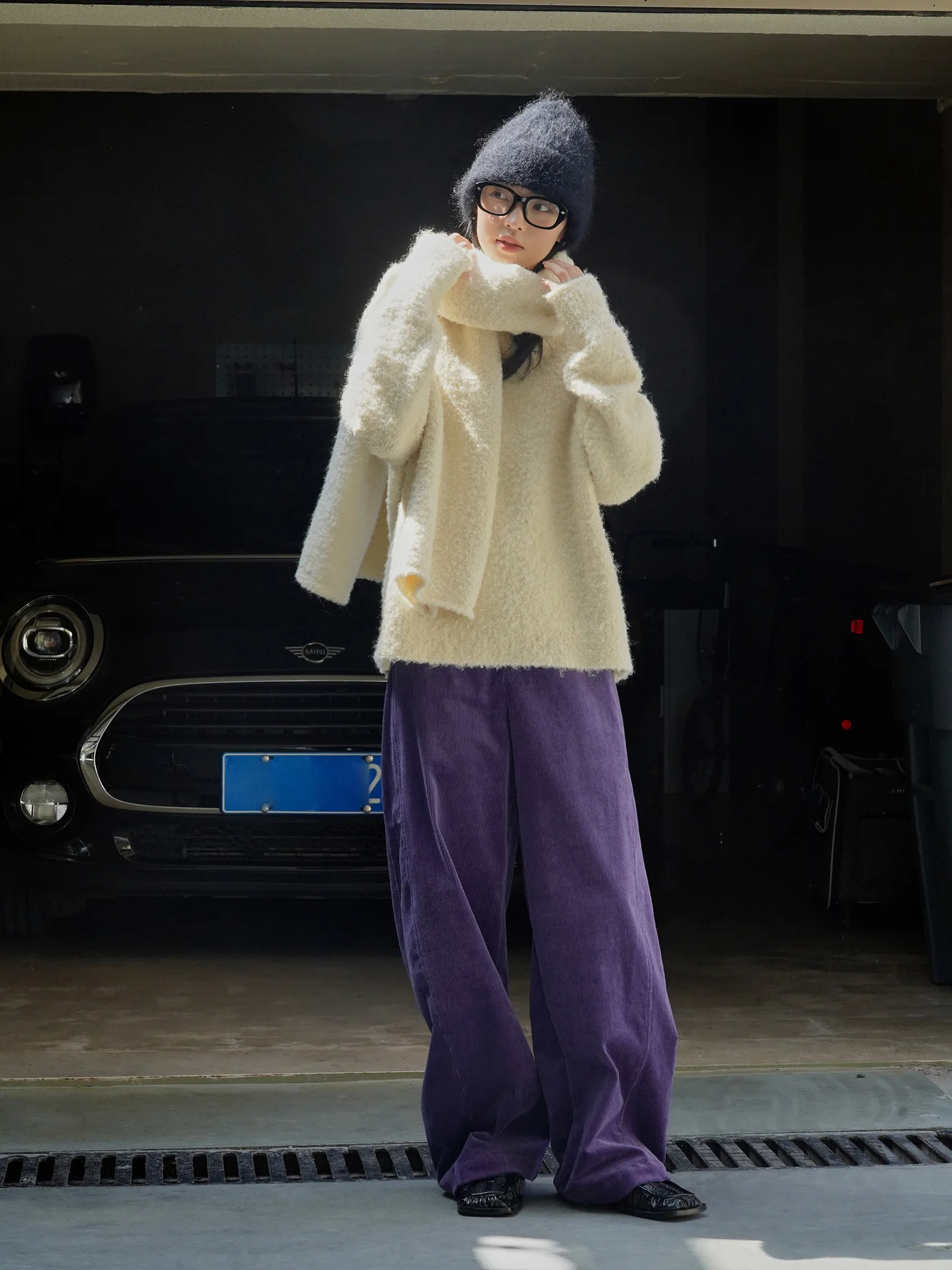 2026 Women Autumn High Waist Wide Leg Corduroy Pants 97% Cotton Fashion Clothes Pants Female Long Trousers