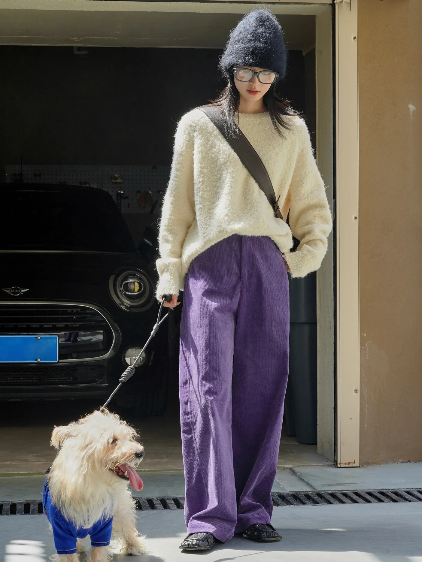 2026 Women Autumn High Waist Wide Leg Corduroy Pants 97% Cotton Fashion Clothes Pants Female Long Trousers