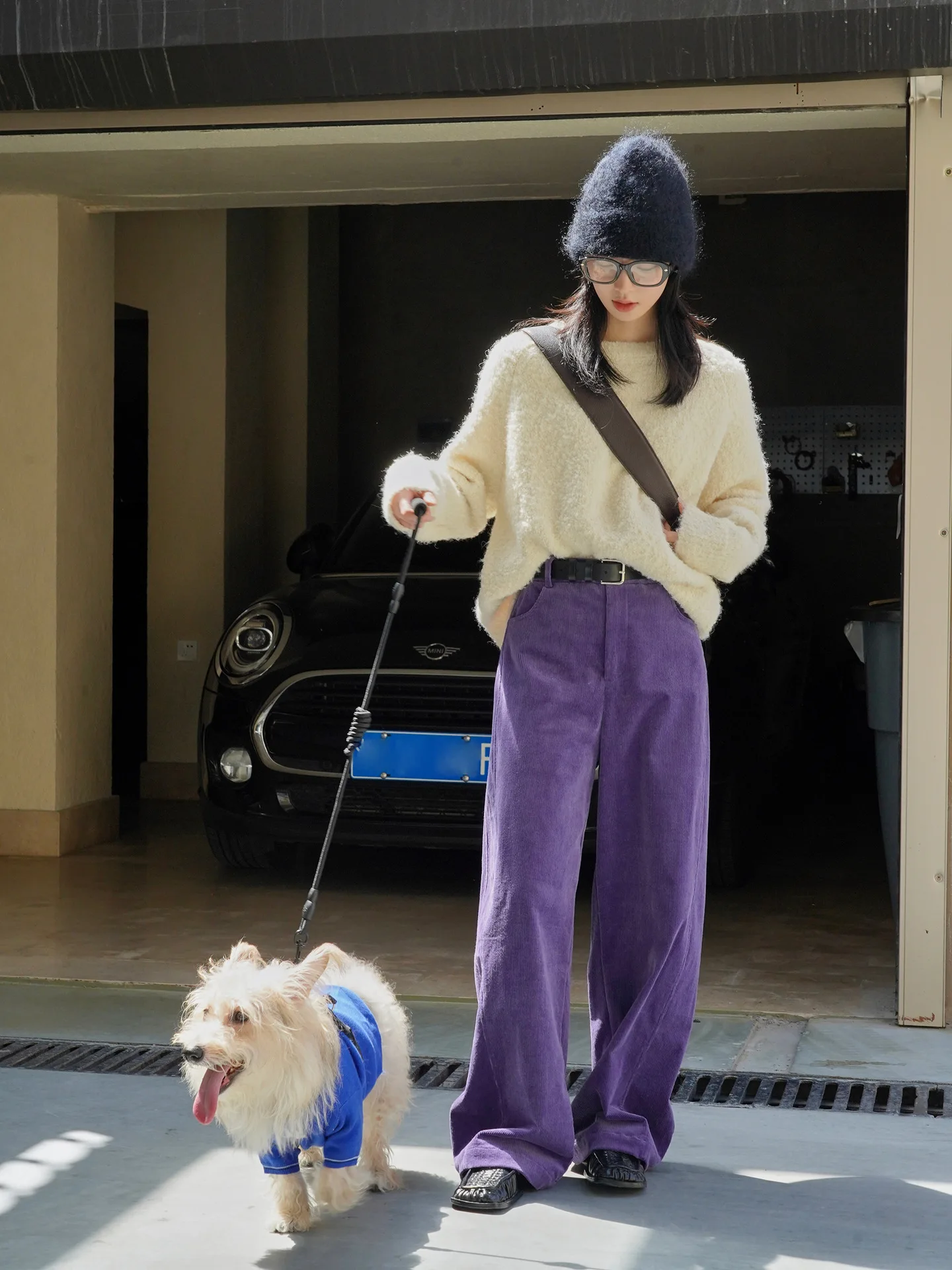 2026 Women Autumn High Waist Wide Leg Corduroy Pants 97% Cotton Fashion Clothes Pants Female Long Trousers