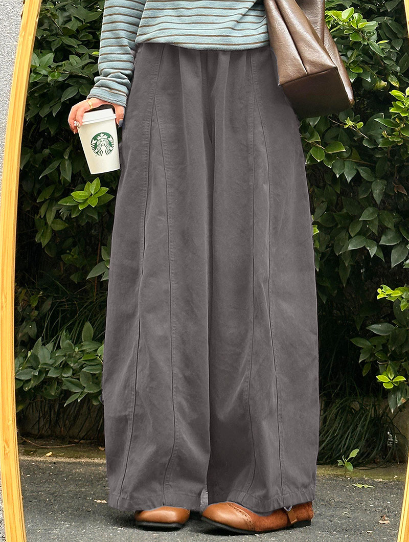Japanese Style Baggy Machete Pants Women Retro Literary Streetwear Wide Leg Pants Female Spring Autumn Loose Casual Trousers