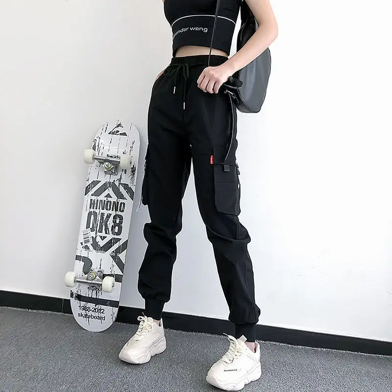 Joggers Womens Casual Sports Sweatpants Girls Hip Hop Streetwear Female Fashion Jogging Lasies Plus Size S-5XL Cargo Trousers