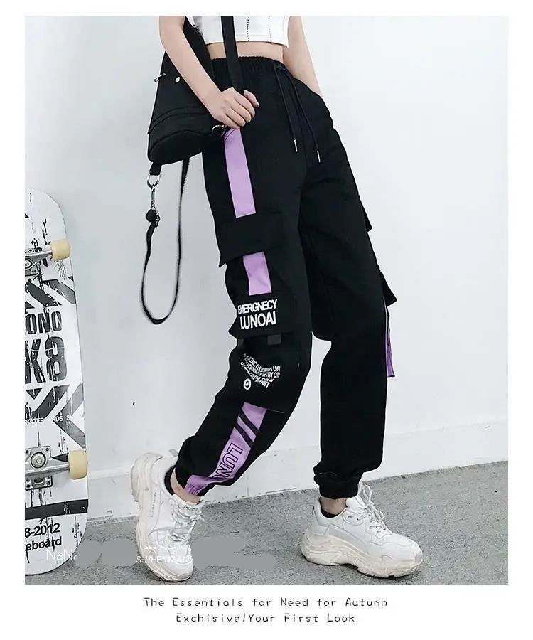 Joggers Womens Casual Sports Sweatpants Girls Hip Hop Streetwear Female Fashion Jogging Lasies Plus Size S-5XL Cargo Trousers