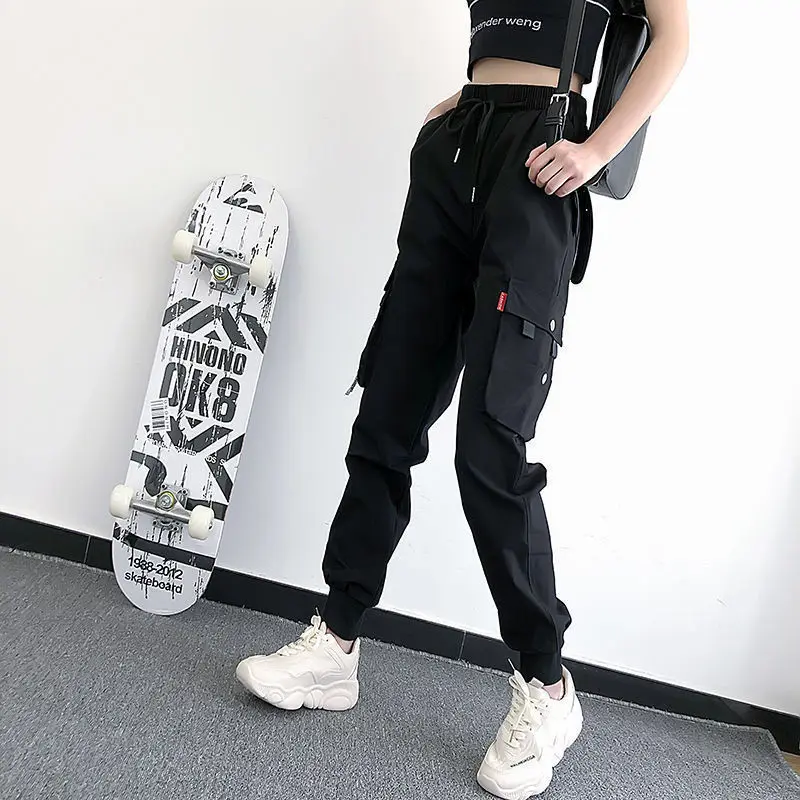 Joggers Womens Casual Sports Sweatpants Girls Hip Hop Streetwear Female Fashion Jogging Lasies Plus Size S-5XL Cargo Trousers