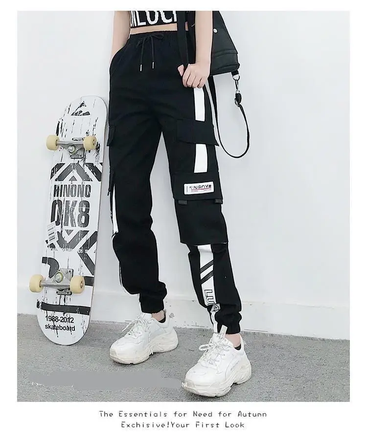 Joggers Womens Casual Sports Sweatpants Girls Hip Hop Streetwear Female Fashion Jogging Lasies Plus Size S-5XL Cargo Trousers