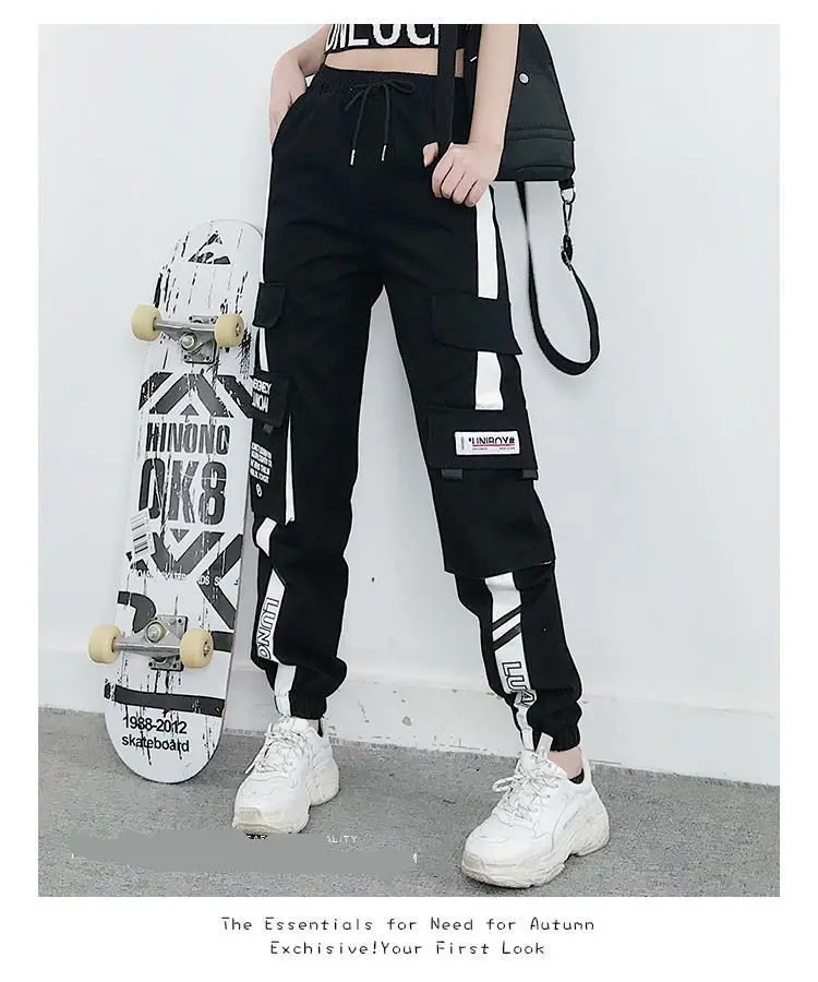 Joggers Womens Casual Sports Sweatpants Girls Hip Hop Streetwear Female Fashion Jogging Lasies Plus Size S-5XL Cargo Trousers
