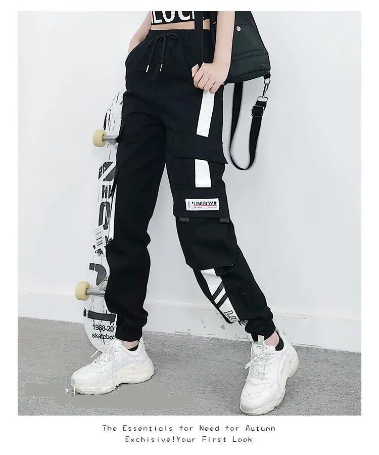 Joggers Womens Casual Sports Sweatpants Girls Hip Hop Streetwear Female Fashion Jogging Lasies Plus Size S-5XL Cargo Trousers