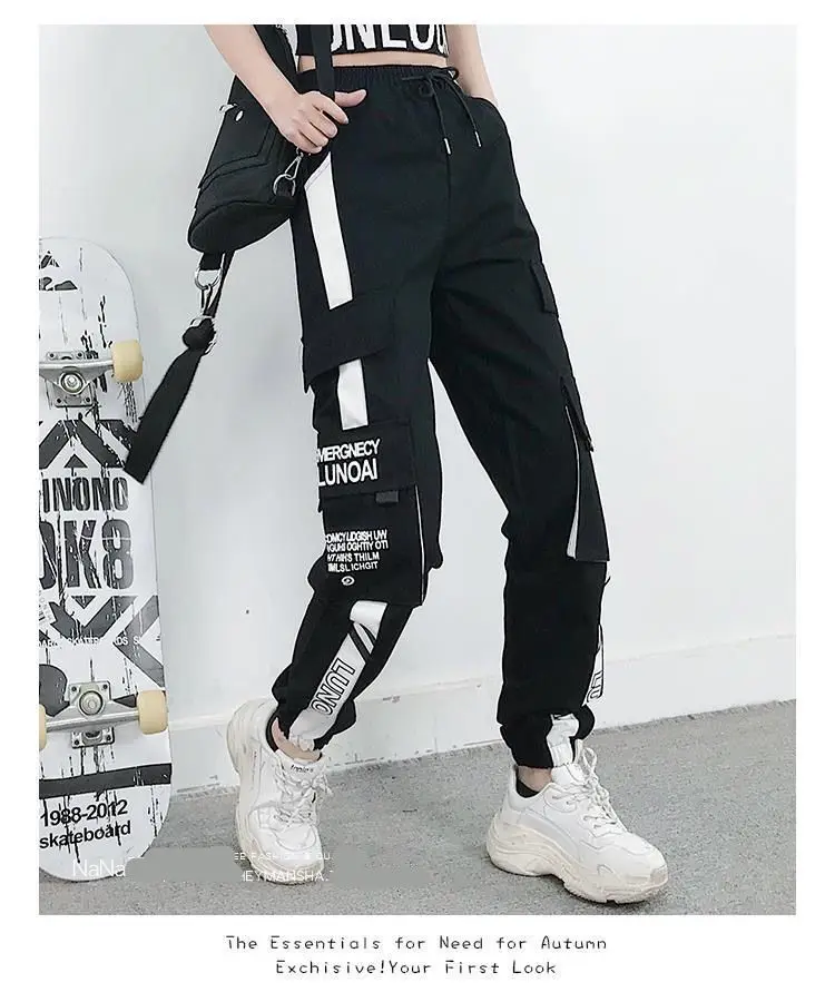 Joggers Womens Casual Sports Sweatpants Girls Hip Hop Streetwear Female Fashion Jogging Lasies Plus Size S-5XL Cargo Trousers
