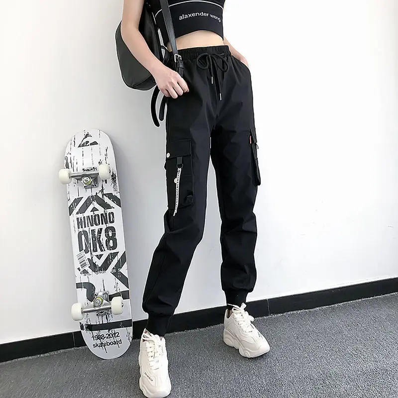 Joggers Womens Casual Sports Sweatpants Girls Hip Hop Streetwear Female Fashion Jogging Lasies Plus Size S-5XL Cargo Trousers