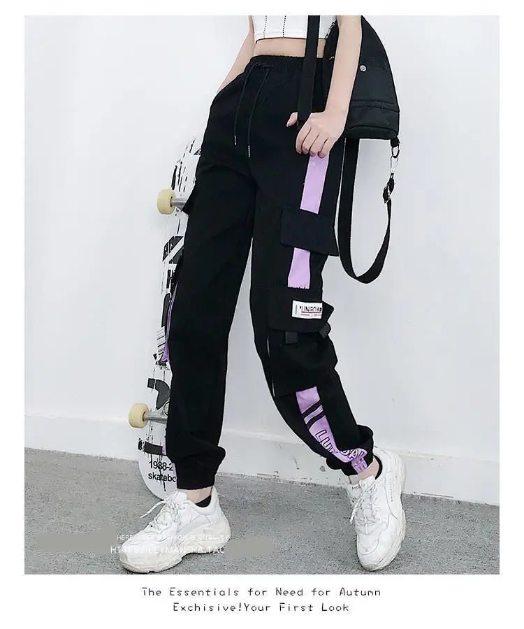 Joggers Womens Casual Sports Sweatpants Girls Hip Hop Streetwear Female Fashion Jogging Lasies Plus Size S-5XL Cargo Trousers