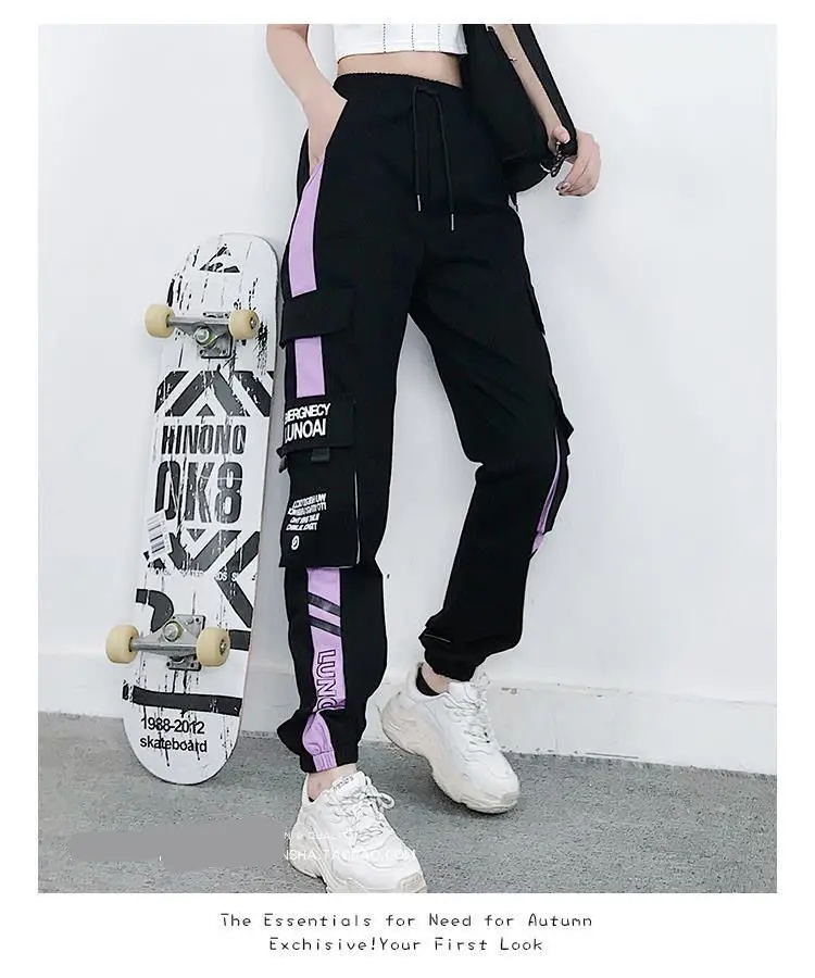Joggers Womens Casual Sports Sweatpants Girls Hip Hop Streetwear Female Fashion Jogging Lasies Plus Size S-5XL Cargo Trousers