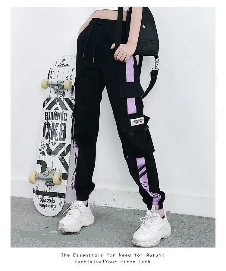 Joggers Womens Casual Sports Sweatpants Girls Hip Hop Streetwear Female Fashion Jogging Lasies Plus Size S-5XL Cargo Trousers