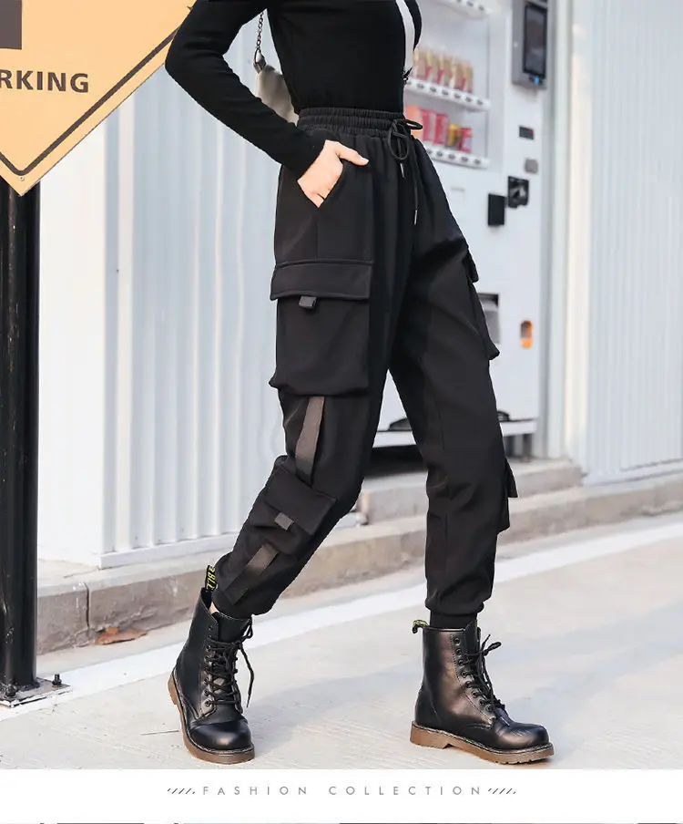 Joggers Womens Casual Sports Sweatpants Girls Hip Hop Streetwear Female Fashion Jogging Lasies Plus Size S-5XL Cargo Trousers