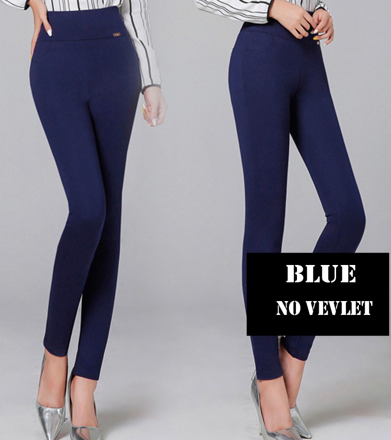 2022 winter warm Women Pencil Pants Candy Color High elasticity Female Skinny pants female trousers Leggings clothes S-6XL