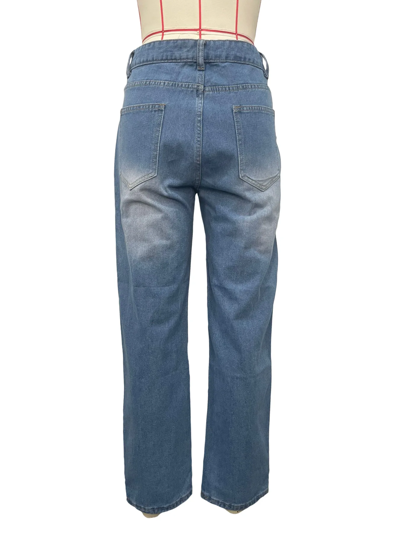 Women Denim Pant Jeans Print Floral Long Pants Hot Drilling High Waist Straight Trousers Y2k Streetwear Elegant Hole Work 2026