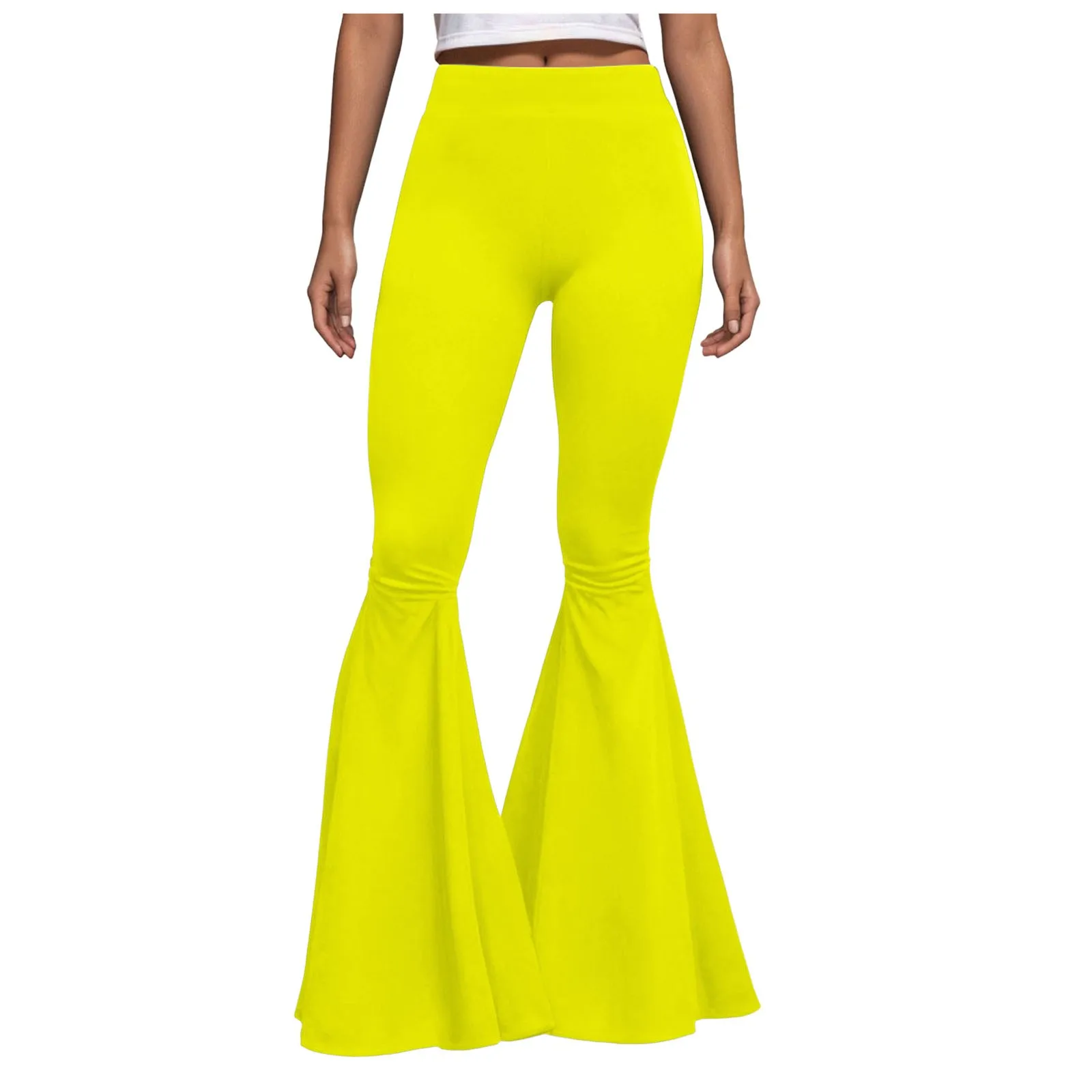 Yoga Pants Sport Leggings Women Womens Plus Size Slim Elastic Solid Color High Waist Casual Simple Casual Trousers Streetwear