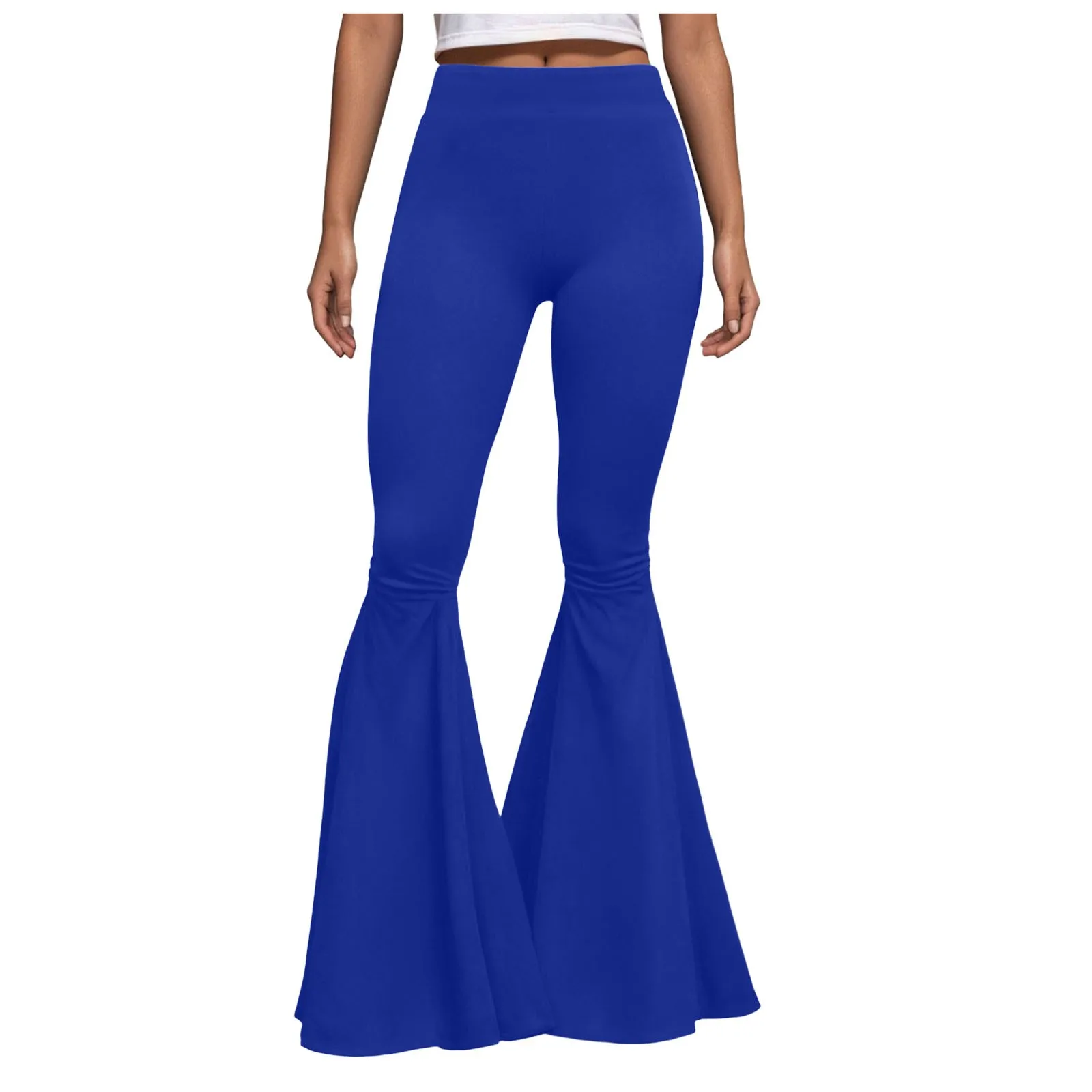 Yoga Pants Sport Leggings Women Womens Plus Size Slim Elastic Solid Color High Waist Casual Simple Casual Trousers Streetwear