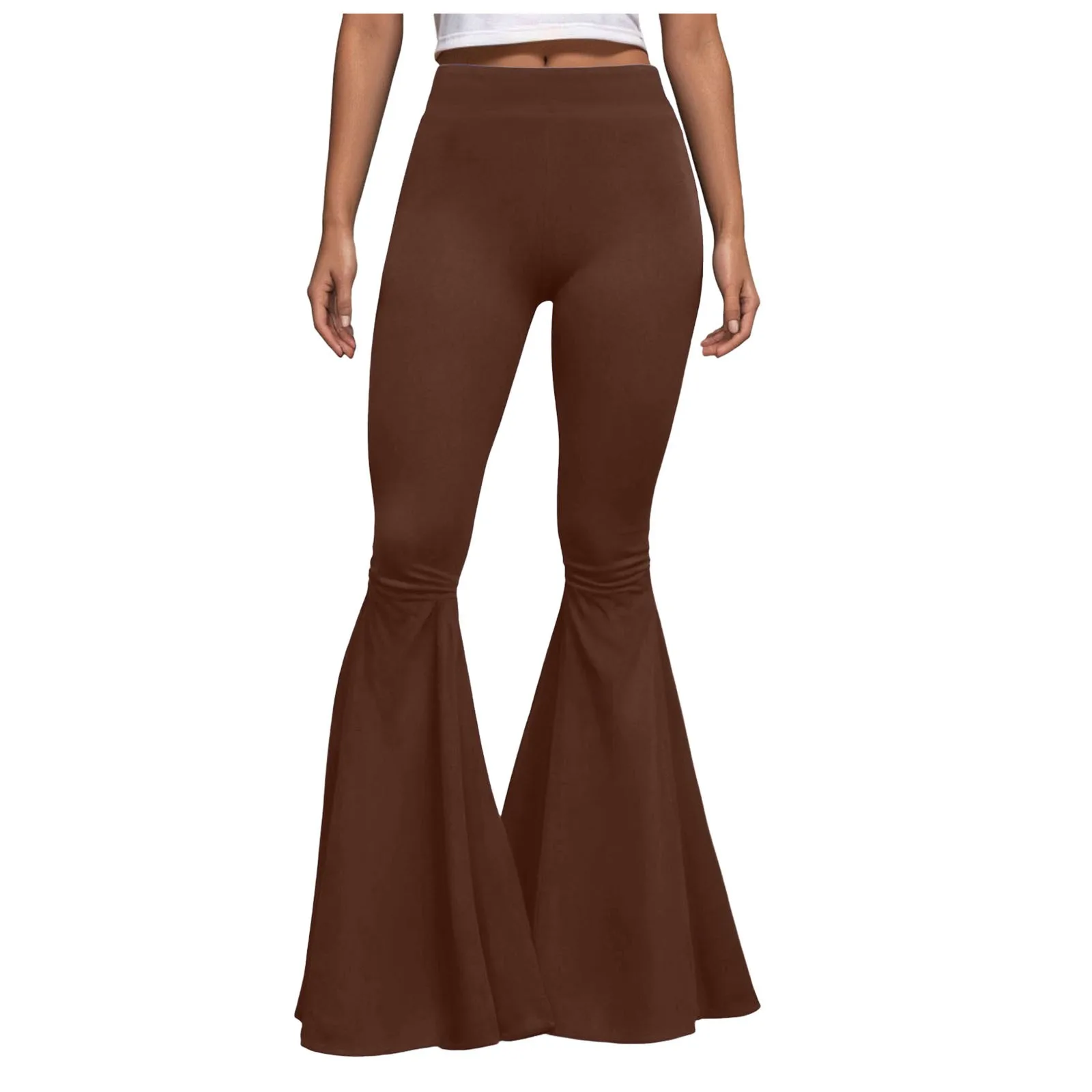 Yoga Pants Sport Leggings Women Womens Plus Size Slim Elastic Solid Color High Waist Casual Simple Casual Trousers Streetwear