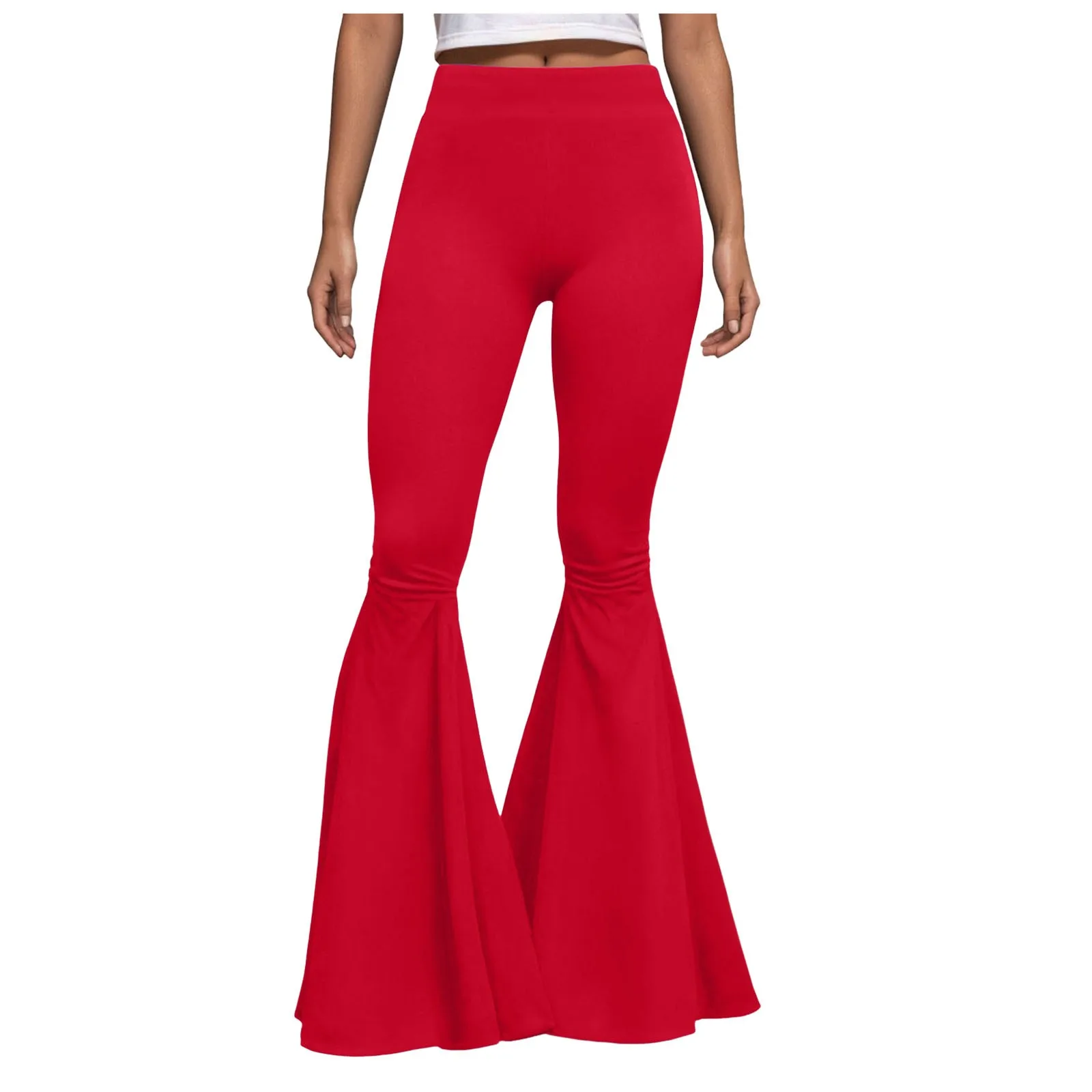 Yoga Pants Sport Leggings Women Womens Plus Size Slim Elastic Solid Color High Waist Casual Simple Casual Trousers Streetwear