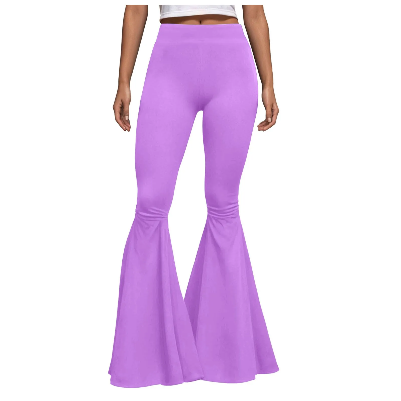Yoga Pants Sport Leggings Women Womens Plus Size Slim Elastic Solid Color High Waist Casual Simple Casual Trousers Streetwear